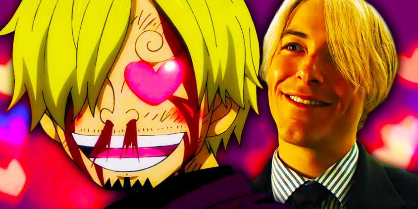 Custom image of anime Sanji and live-action Sanji