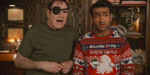 Vince Fish (Richard Kind) and Rudy Thurber (Kumail Nanjiani) find out that Marshall P. Pope has Mabel as a hostage in Only Murders in the Building Season 4 Ep 10