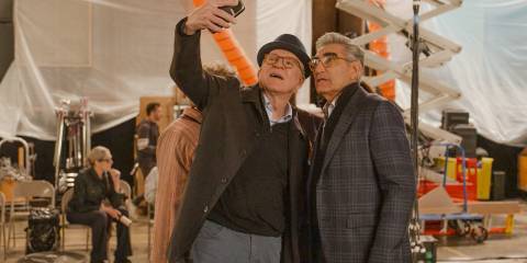 Charles (Steve Martin) and Eugene taking a selfie in Only Murders in the Building Season 4 Ep 10