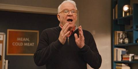 Charles (Steve Martin) containing his fury in Only Murders in the Building Season 4 Episode 8