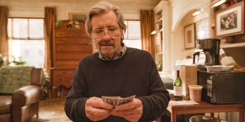 Milton Dudenoff (Griffin Dunne) playing cards in Only Murders in the Building Season 4 Episode 8