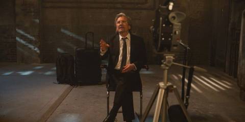 Milton Dudenoff (Griffin Dunne) makes a farewell recording prior to his death in Only Murders in the Building Season 4 Episode 8