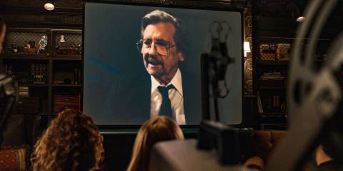 Milton Dudenoff's (Griffin Dunne) final recording where he bids farewell to Helga in Only Murders in the Building Season 4 Episode 8