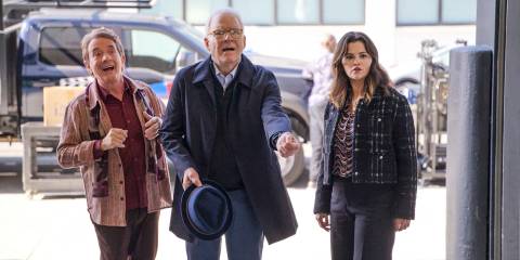 Oliver, Charles, and Mabel try to sneak onto the set of Ron Howard's movie in Only Murders in the Building Season 4 Episode 9