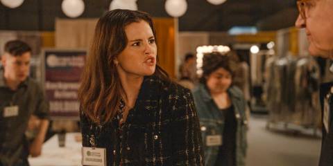 Mabel (Selena Gomez) furious about having to act for the audition in Only Murders in the Building Season 4 Episode 9