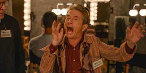 Oliver (Martin Short) showing his fear performance during an audition in Only Murders in the Building Season 4 Episode 9