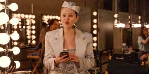 Mabel (Selena Gomez) receives a message that Glen Stubbins has come out of a coma in Only Murders in the Building Season 4 Episode 9