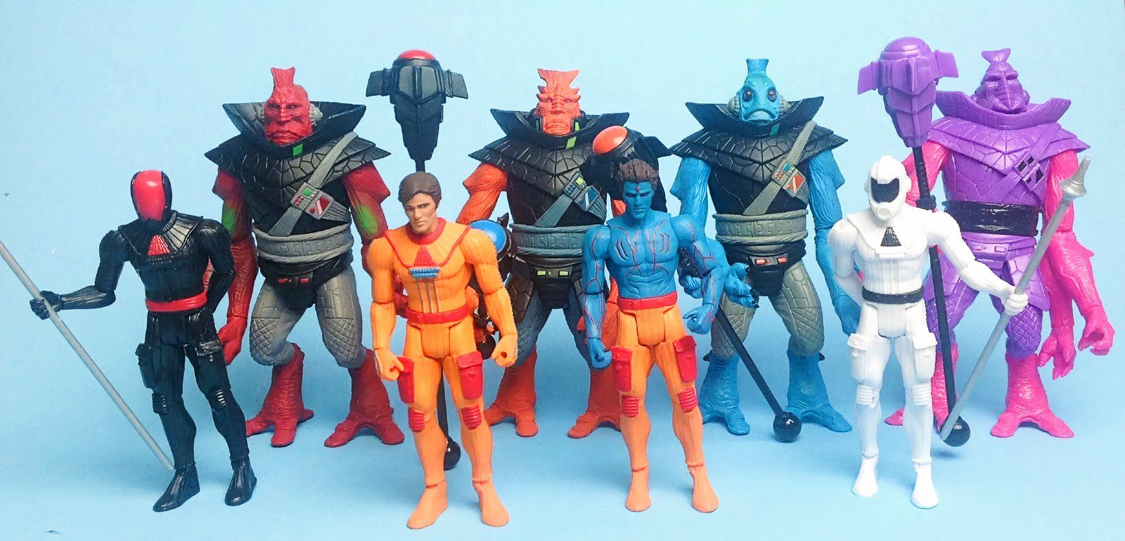 Original line-up of Power Lords action figures