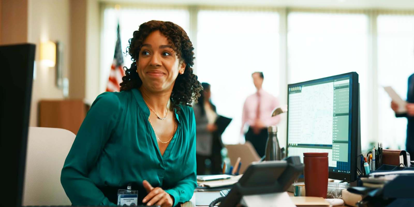 Pearl Mackie as Alysse in The Diplomat-1