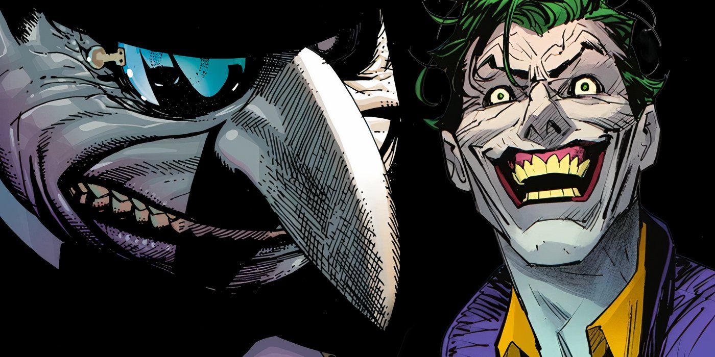 The Penguin smiling with Joker in the background