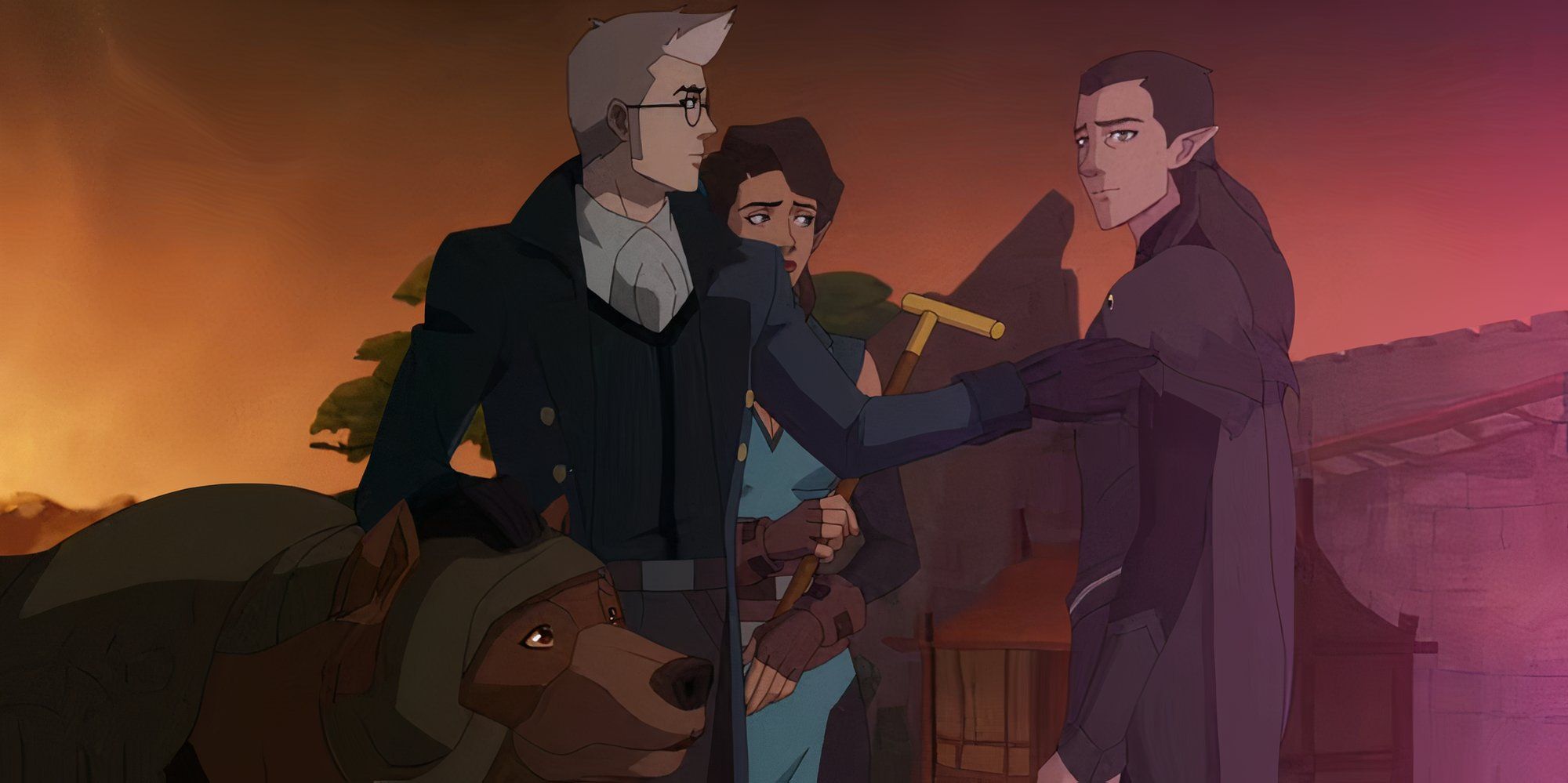 Percy thanks Vax for saving his life in The Legend of Vox Machina