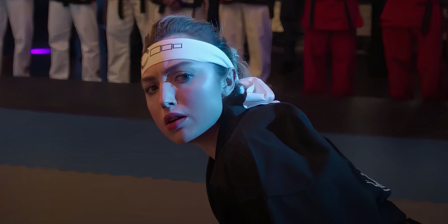 Cobra Kai Season 6 Part 2 Clip: Tory & Cobra Kai Suffer Early Sekai Taikai Defeat From Mortal Kombat Star's New Dojo