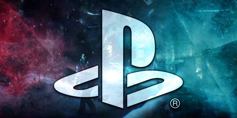 PlayStation logo with blue and purple background