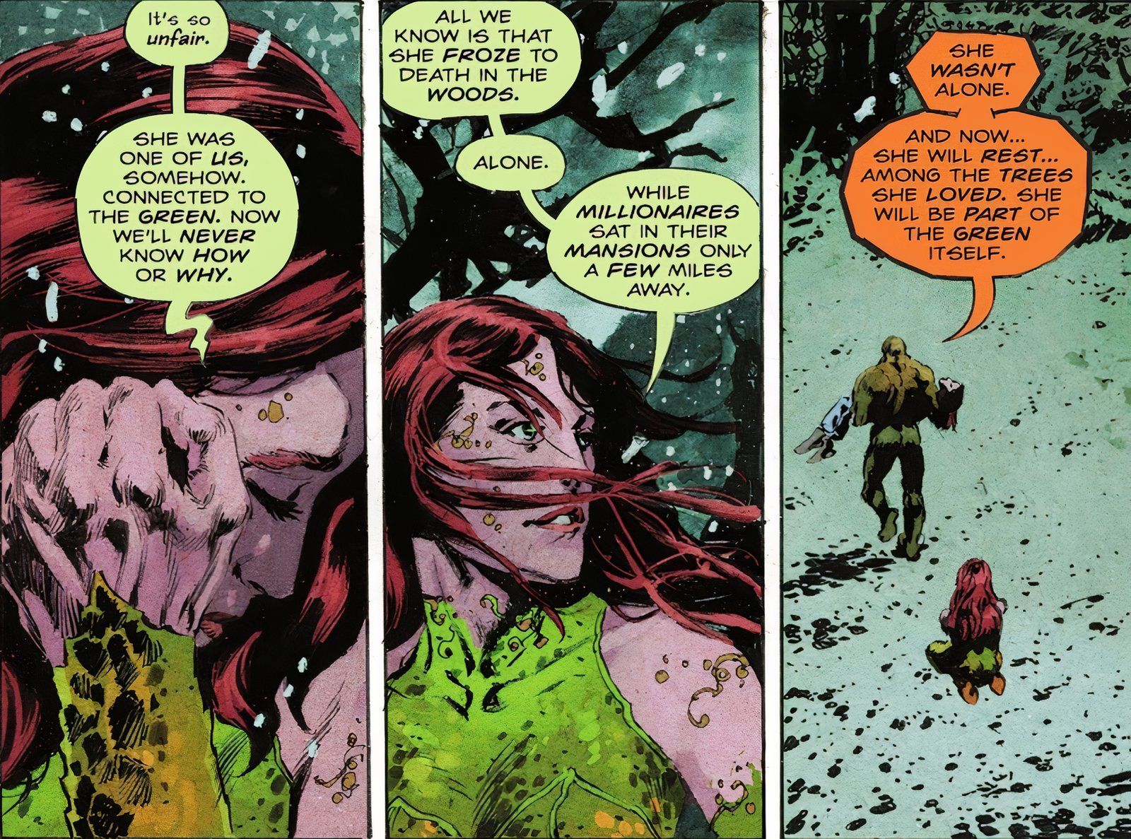 Poison Ivy Swamp Thing Árvores Ferais # 1 os ricos