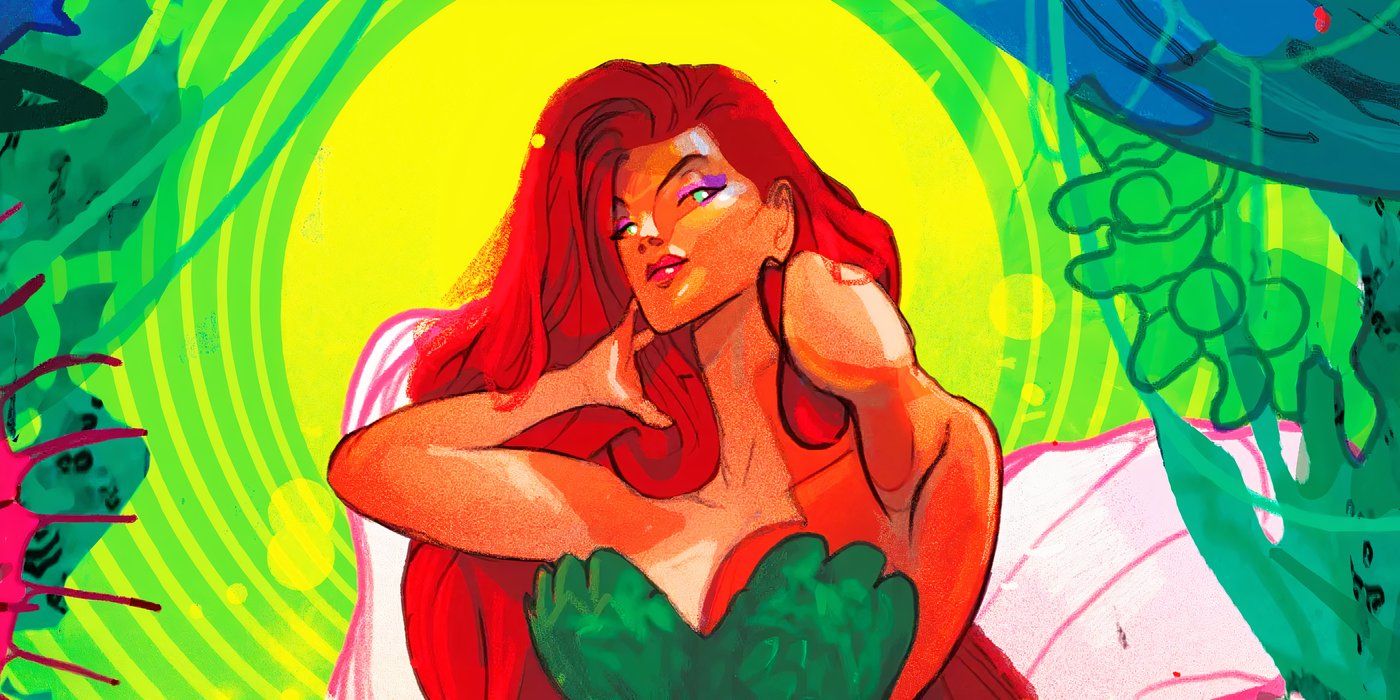 Poison Ivy com cabelos soltos na DC Comics