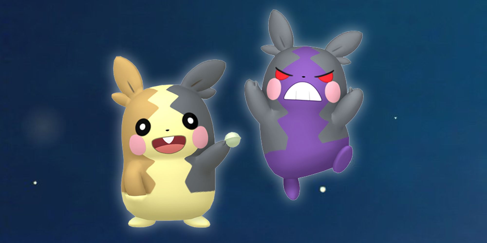 Morpeko's two forms, Full Belly Mode and Hangry Mode, in Pokemon GO