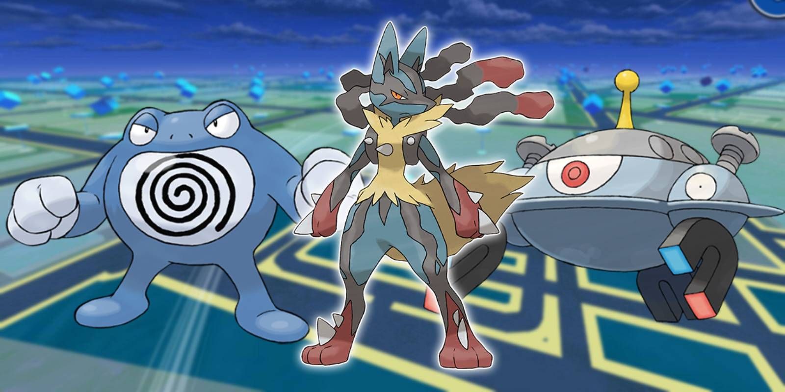 Pokémon GO Mega Lucario, Poliwrath e Magnezone