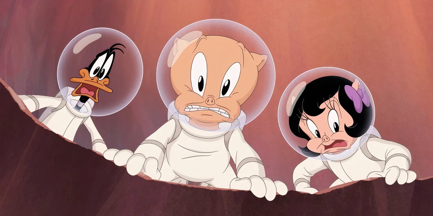 Porky Pig and Daffy Duck in space suits in The Day The Earth Blew Up