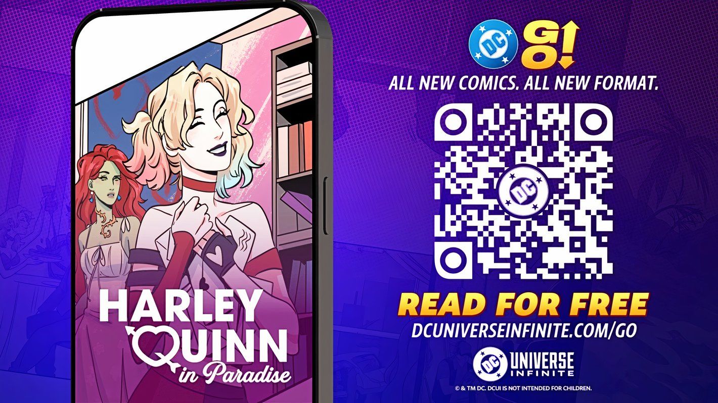 QR Code for DC GO, the new mobile service from DC Comics