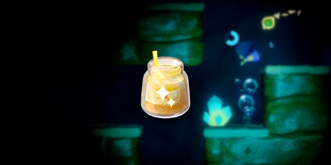 Radiant Smoothie in front of Dark Water Dungeon in The Legend of Zelda: Echoes of Wisdom.