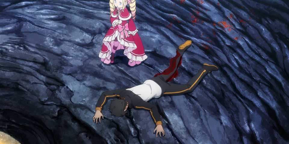 rezero season 3 episode 3 subaru bleeding out