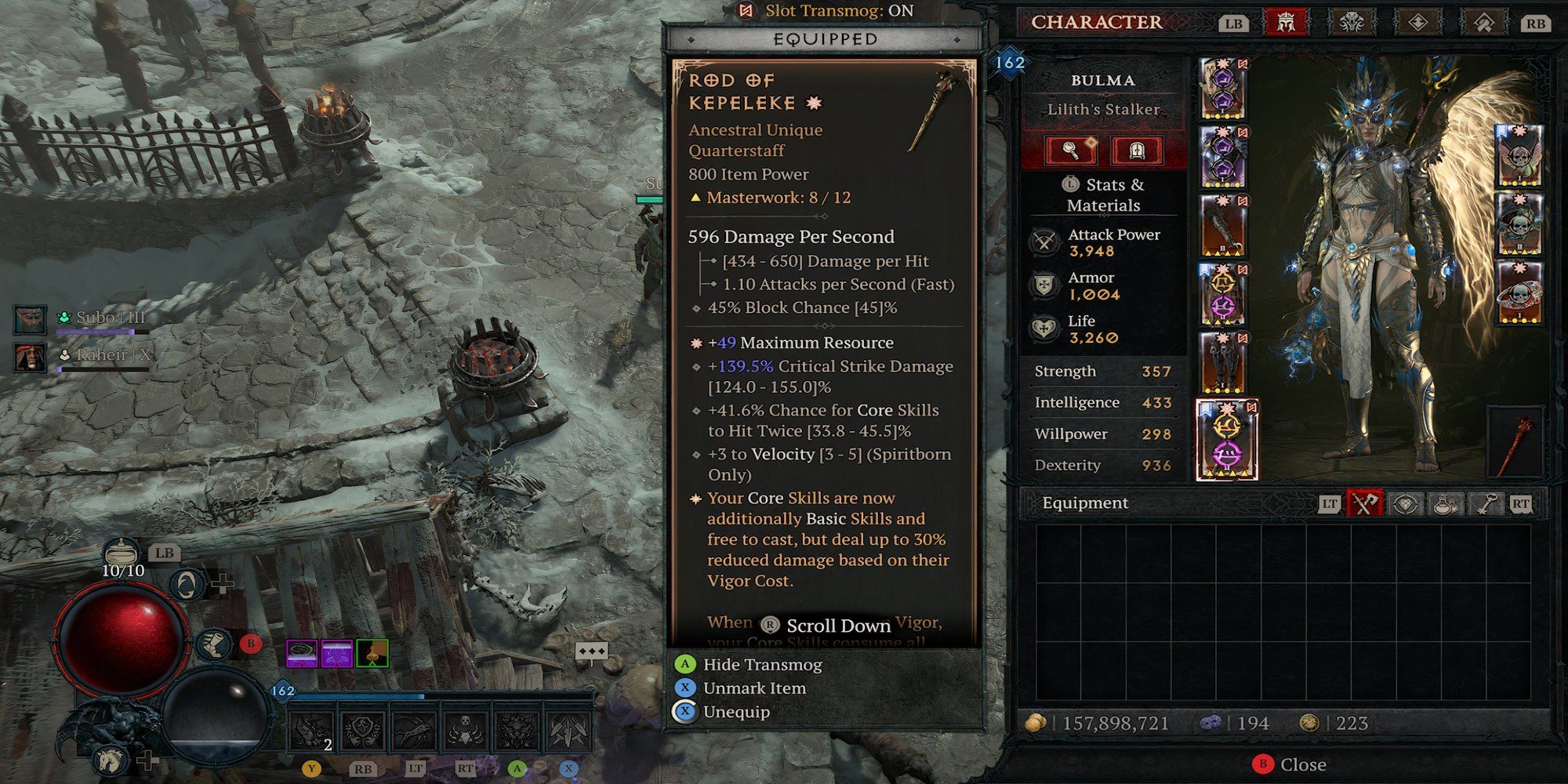 The Rod of Kepeleke that was obtained from Tormented Duriel in Diablo 4