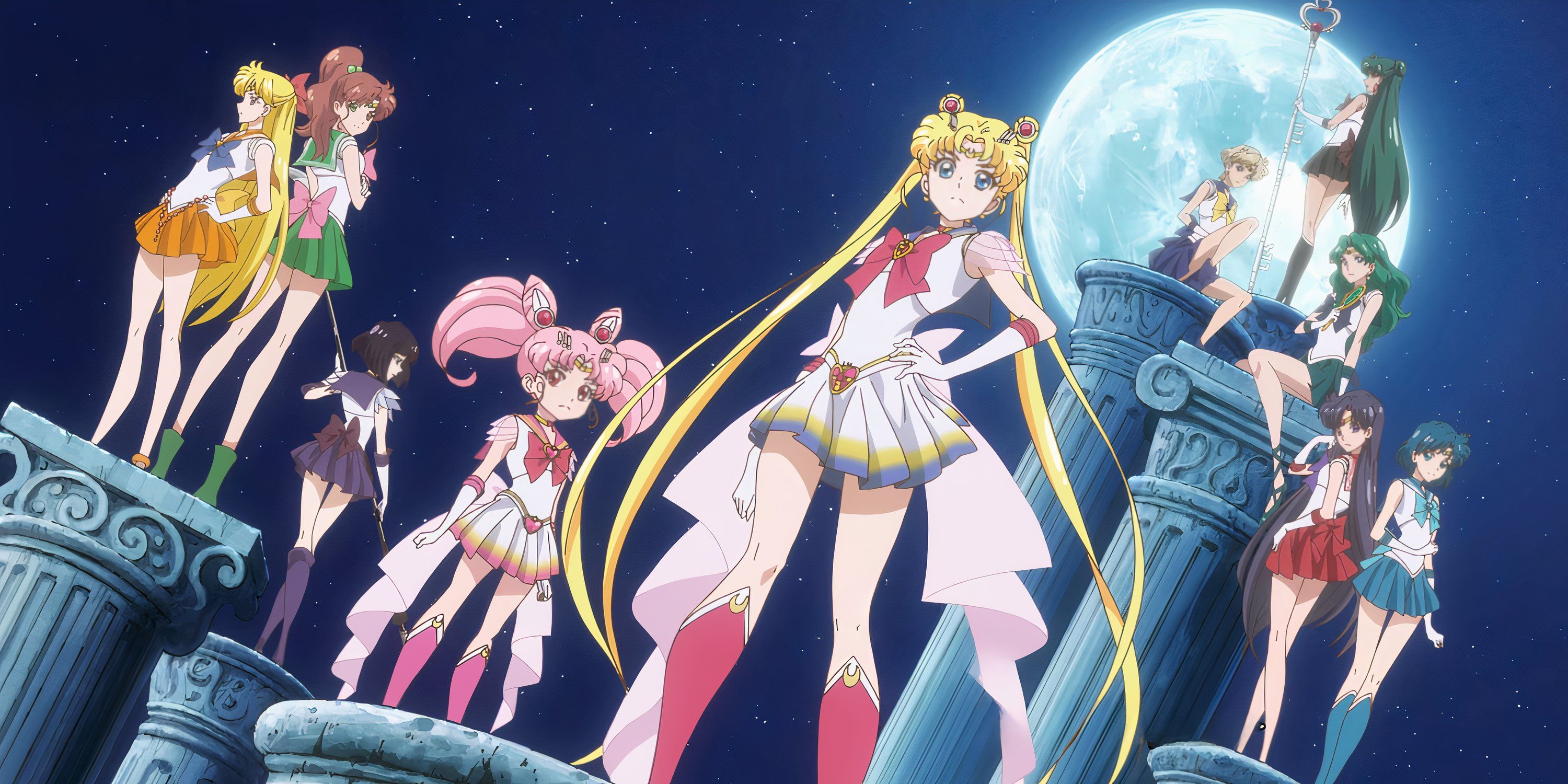 Sailor Moon Crystal Season 3 Banner displays all 10 Sailor Guardians.