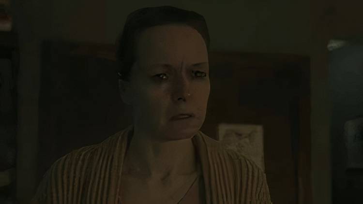 Samantha Morton as Mary talking to Charlie in The Whale