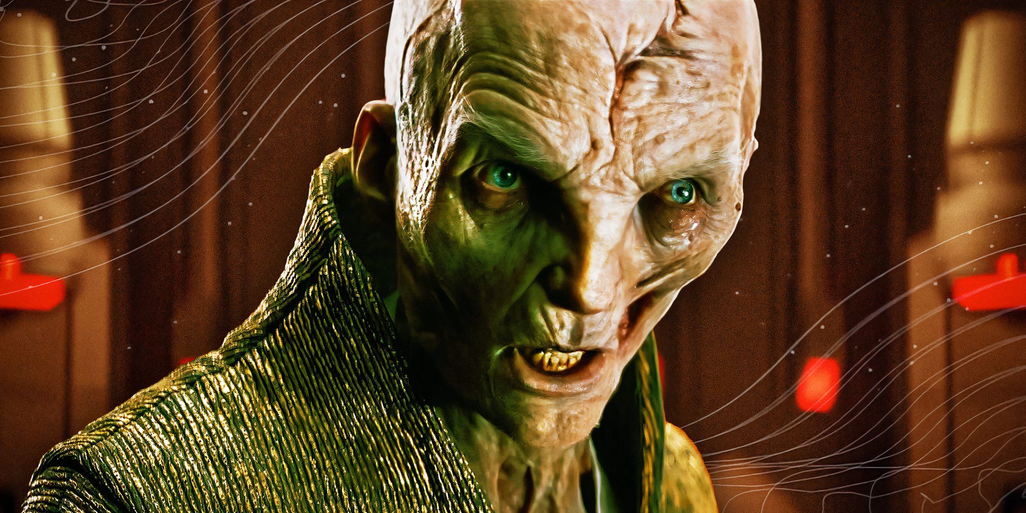 ¿Por qué el líder supremo Snoke está tan deformado?