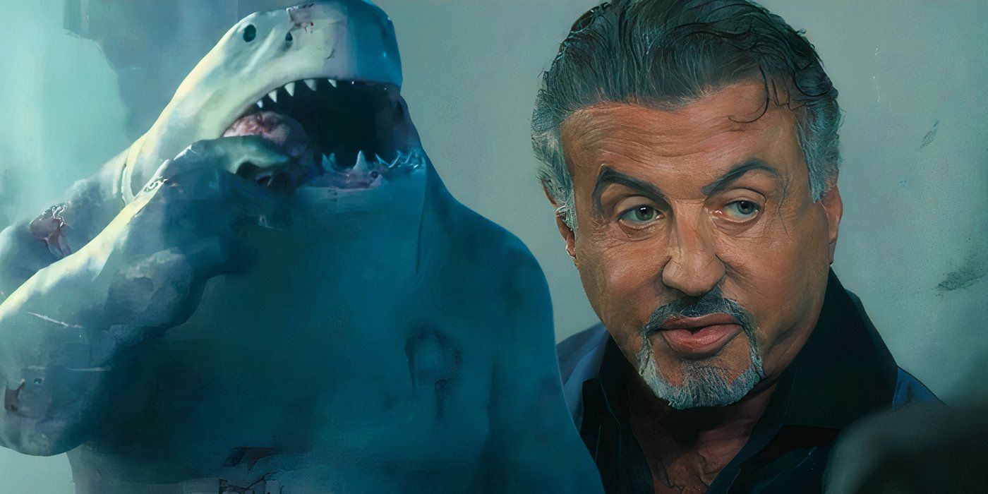 King Shark/Nanaue in The Suicide Squad and Dwight Manfredi (Sylvester Stallone) in Tulsa King