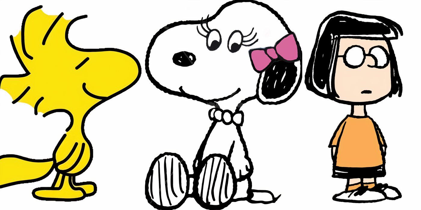 Woodstock, Belle e Marcie de Peanuts.