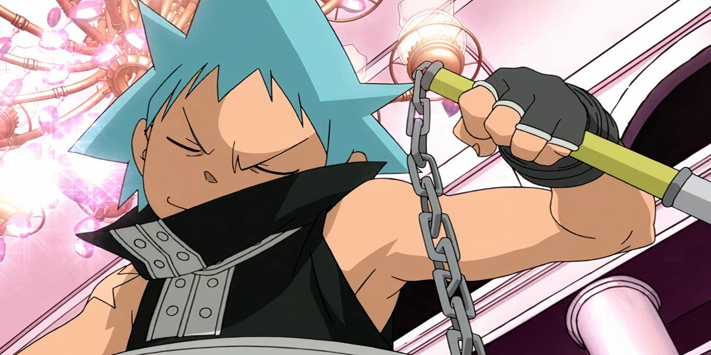 Soul Eater Holding Chain Black Star