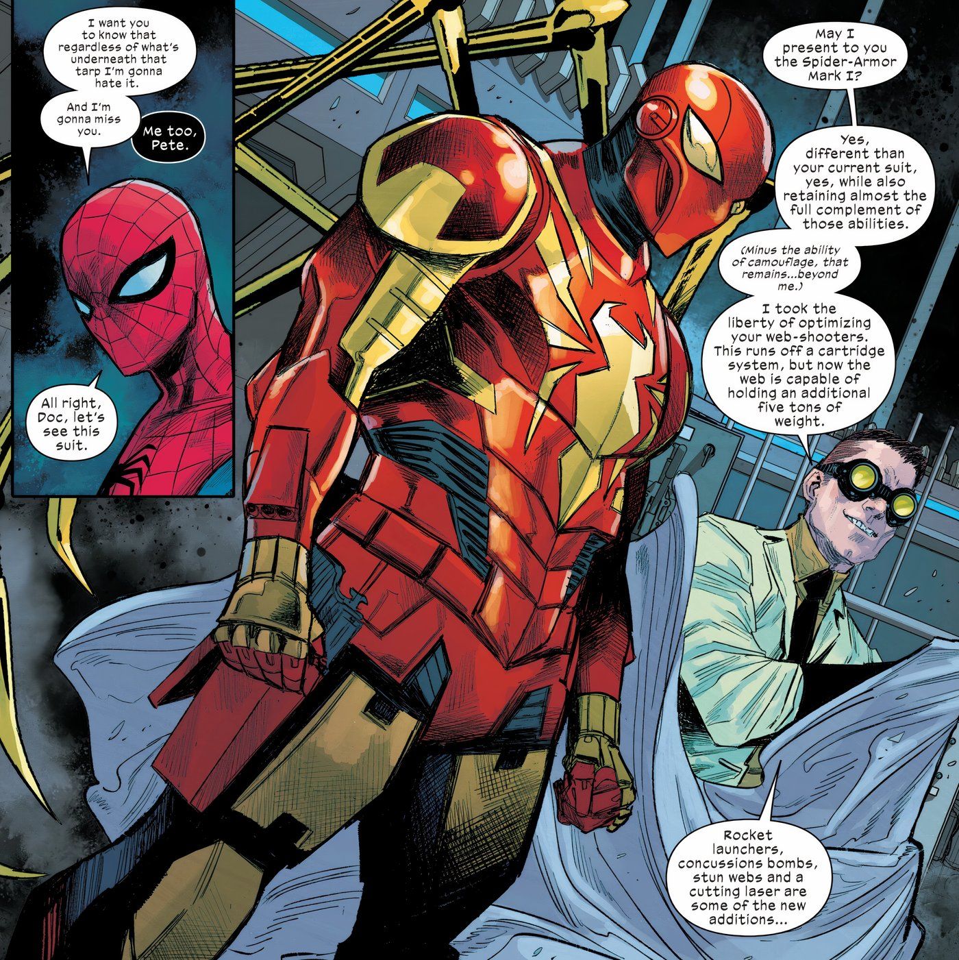 Armadura de Aranha Mark I em Ultimate Spider-Man Comics