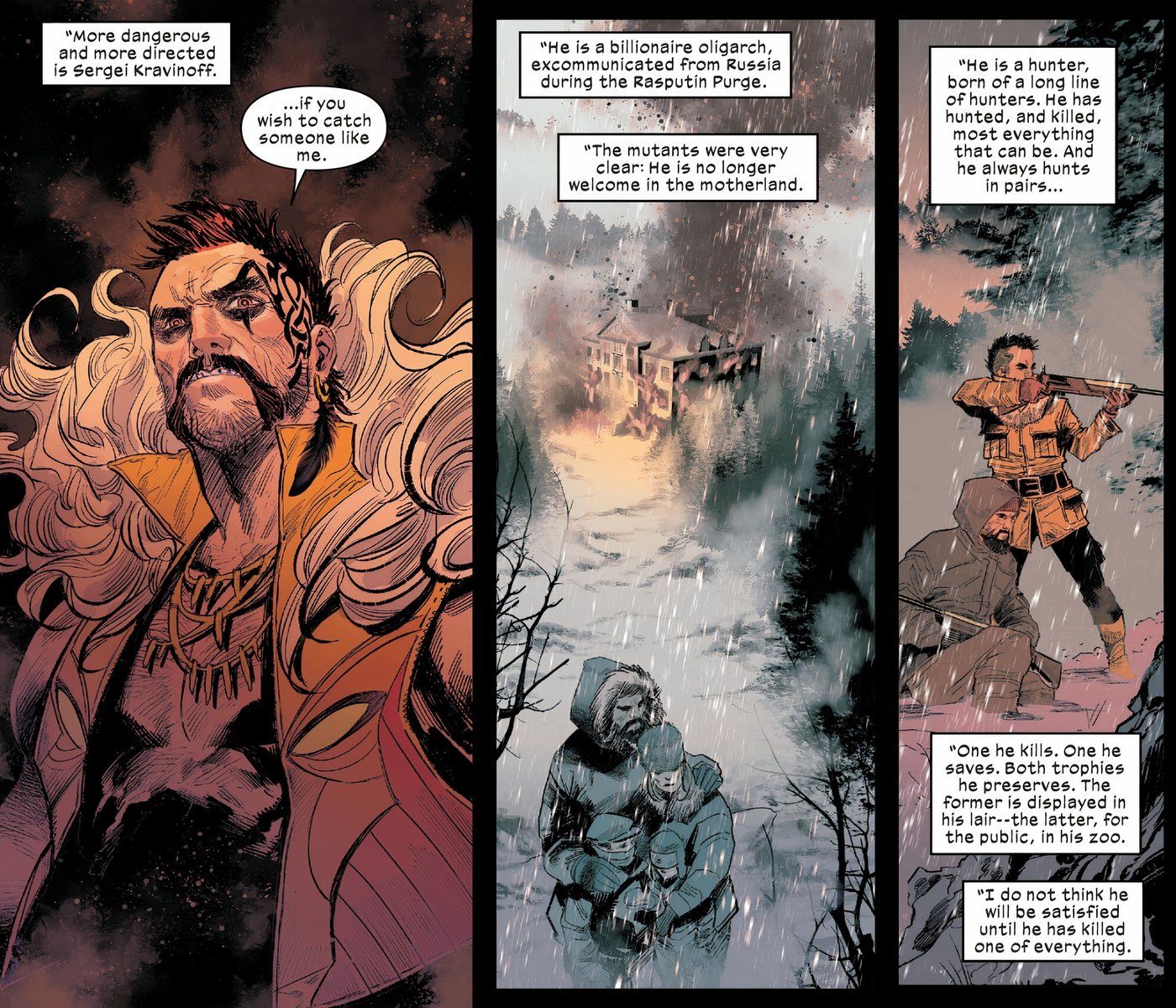 Ultimate Universe apresentando Kraven, o Caçador.