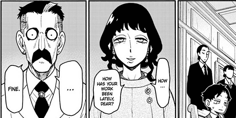 Spy x Family chapter #106 Melinda talking to Donovan