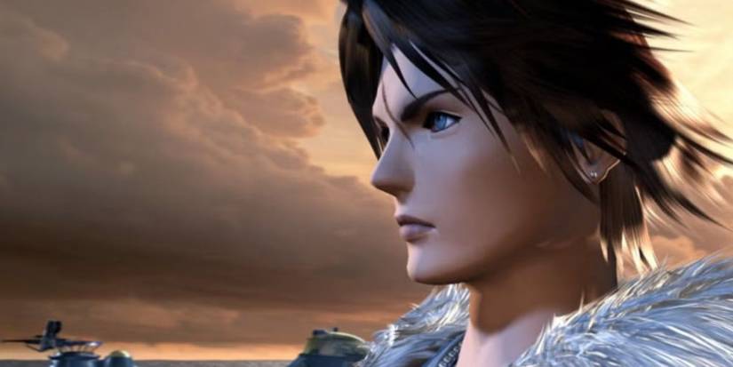 Squall Leonhart staring off at the sea, Final Fantasy 8