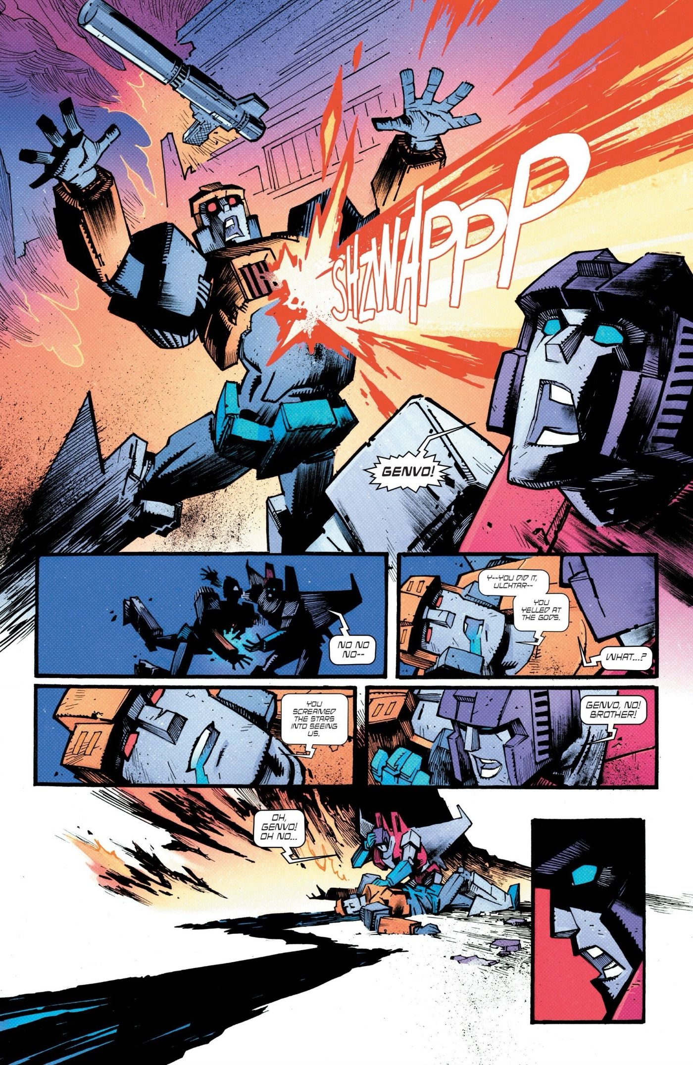 Starscream's Friend Gets Shot in Transformers #13