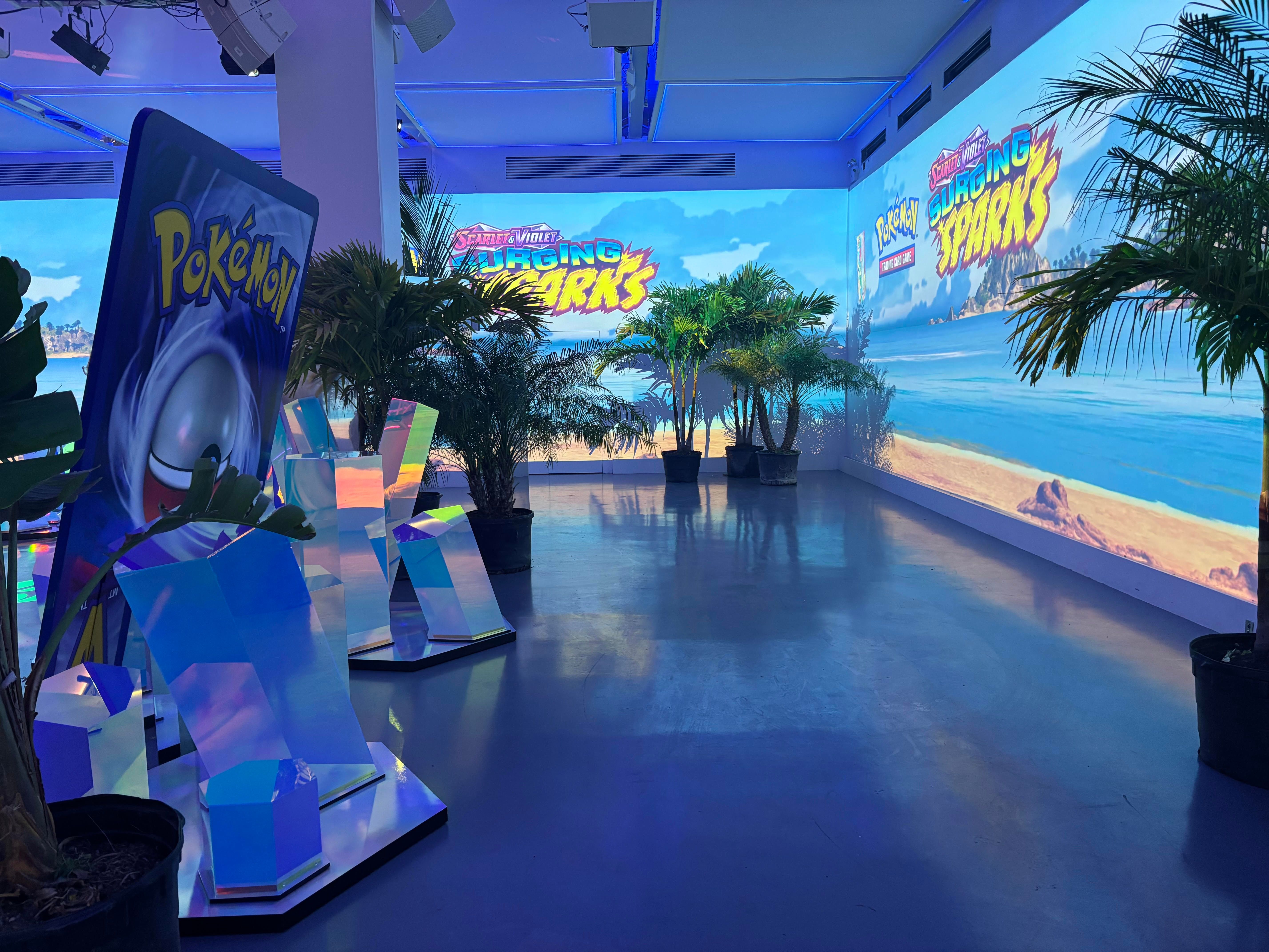 Pokmon Celebrated Surging Sparks TCG Expansion With A Magical Pop-Up Maze - I Hope It Makes A Return For The Next Set