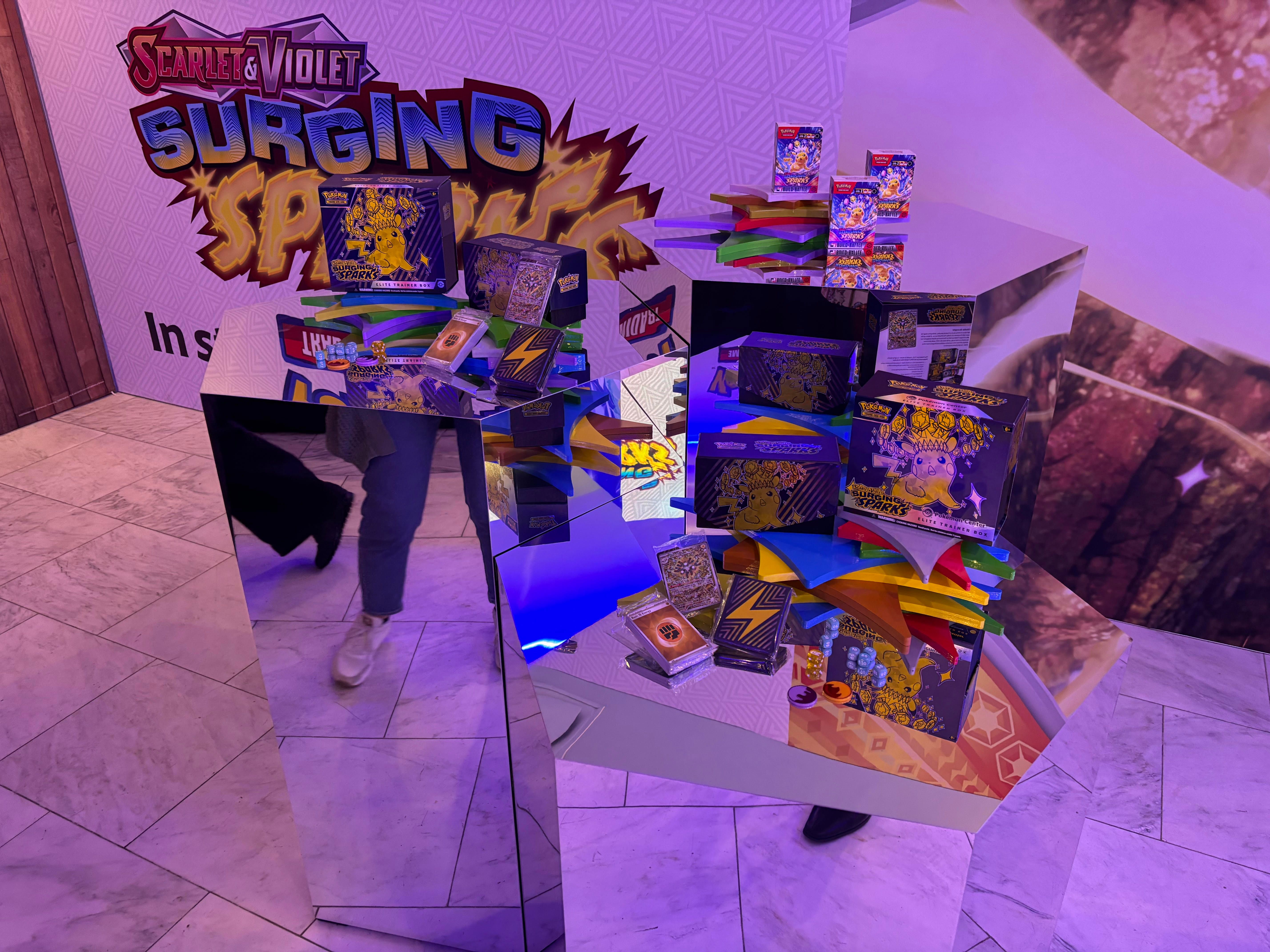 Pokmon Celebrated Surging Sparks TCG Expansion With A Magical Pop-Up Maze - I Hope It Makes A Return For The Next Set