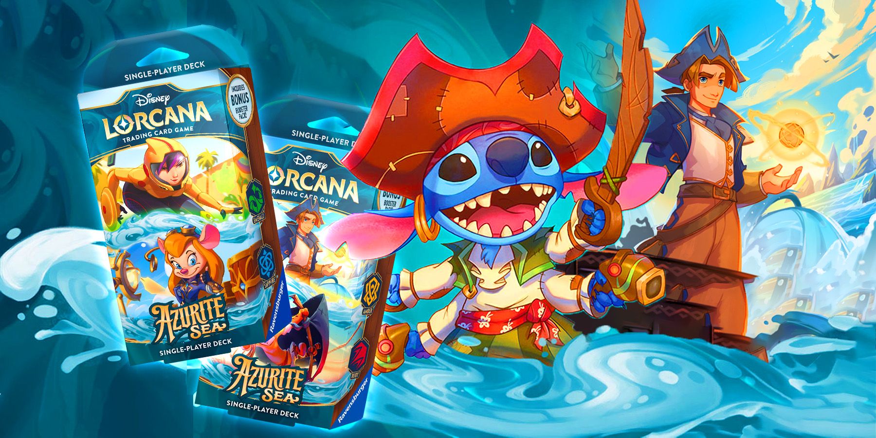 Disney Lorcana: Azurite Sea Starter Decks Review - Pirate Cards Are Just What The TCG Needed