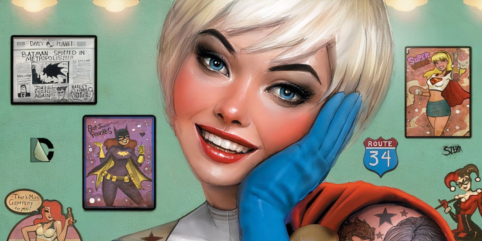 Superman #18 Variant Cover Power Girl feature