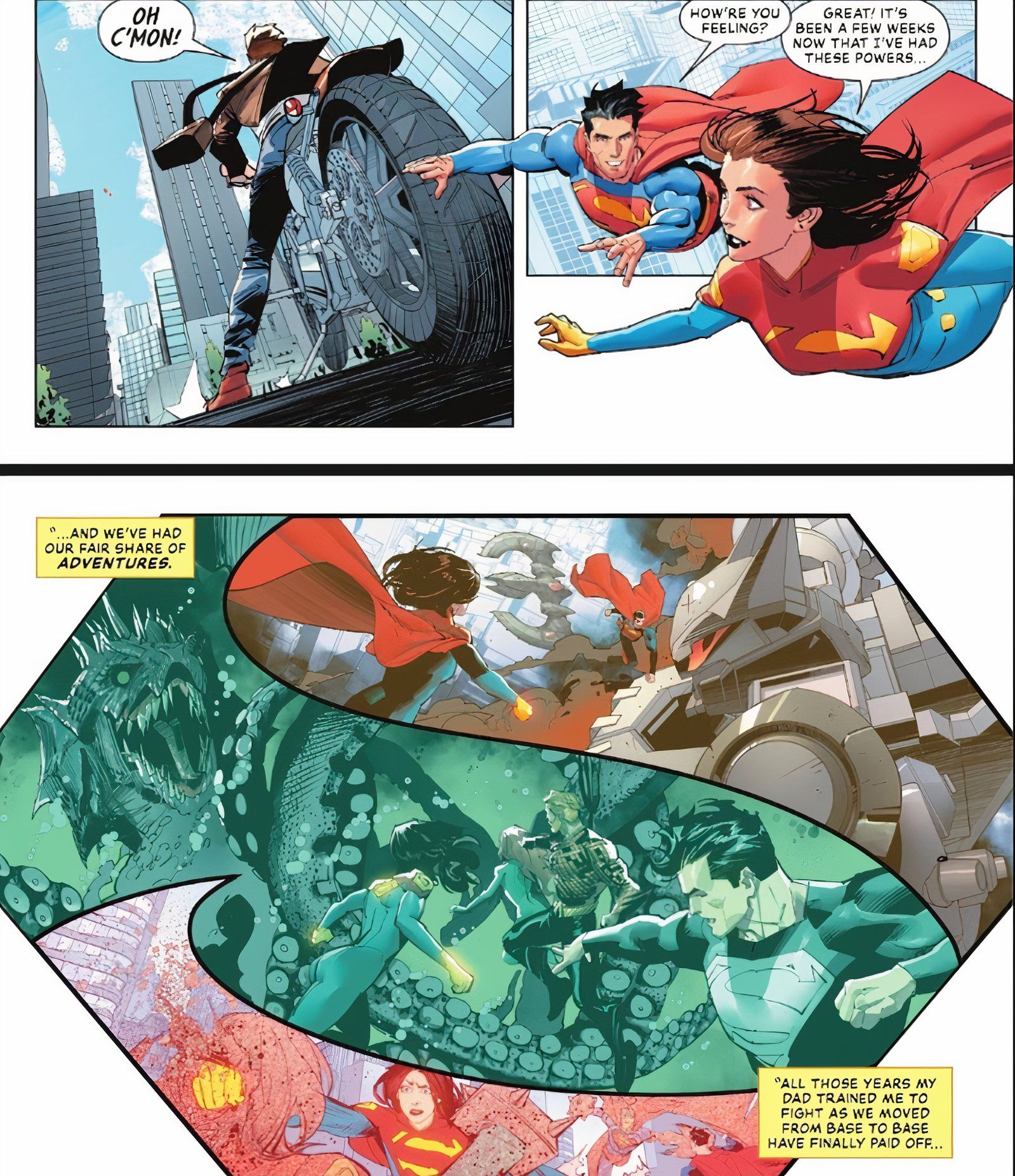 Superman #19 Poderes de Clark e Supermulher 