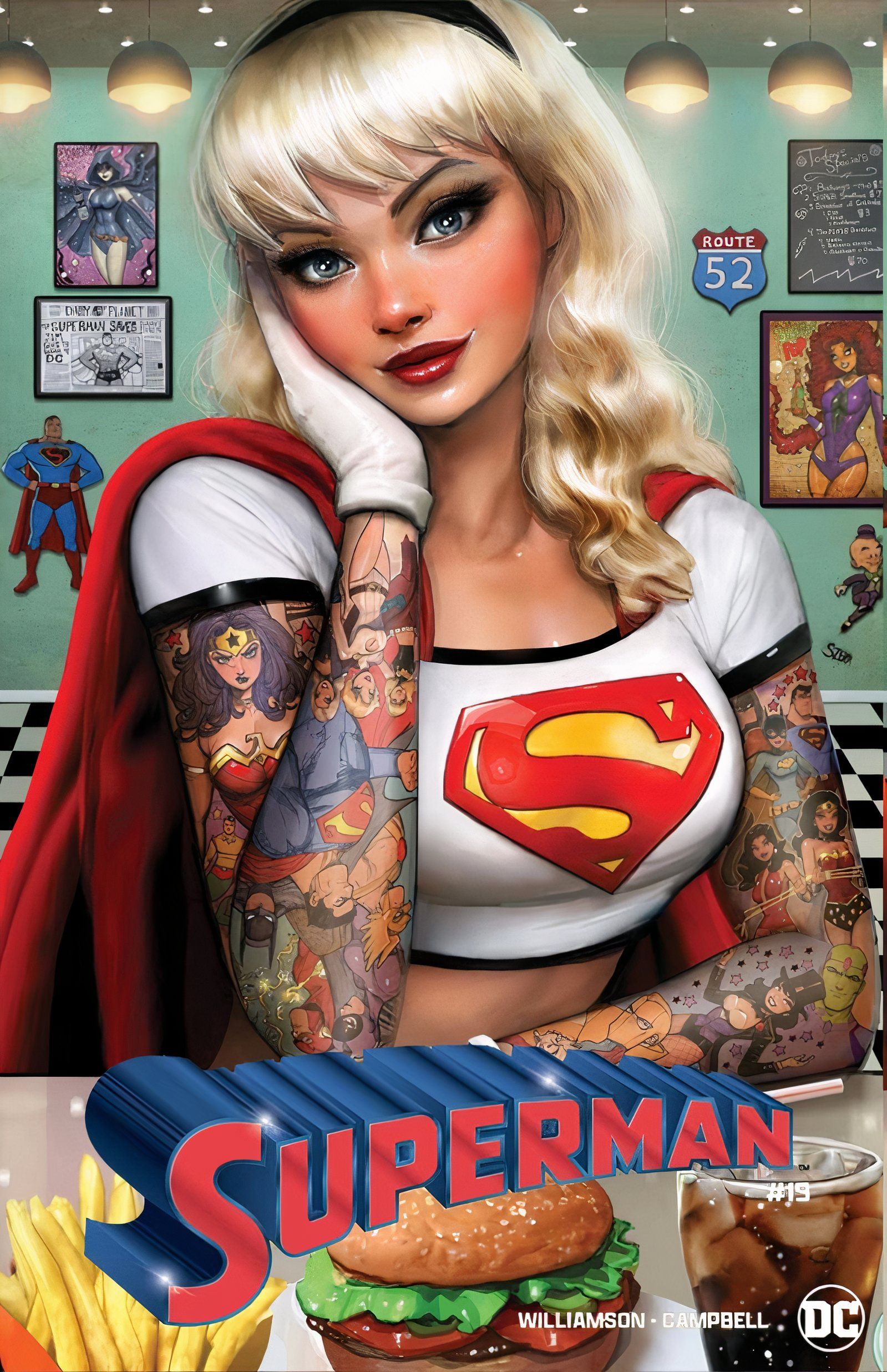 Superman #19 Portada de Supergirl