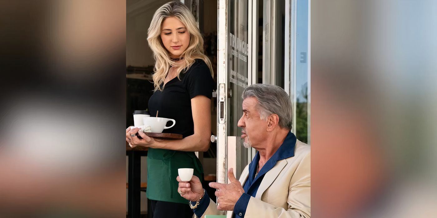 Sylvester Stallone y Scarlett Stallone actúan juntos como Spencer y el General en Tulsa King