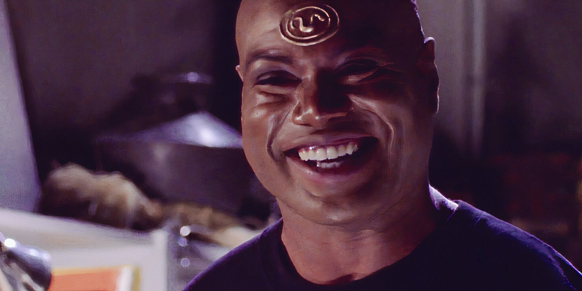 Teal'c laughing in Stargate