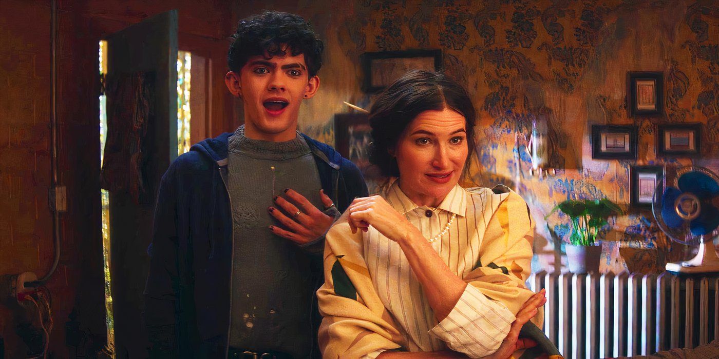 Teen and Agatha Harkness in Lilia Calderu's home in Agatha All Along episode 2