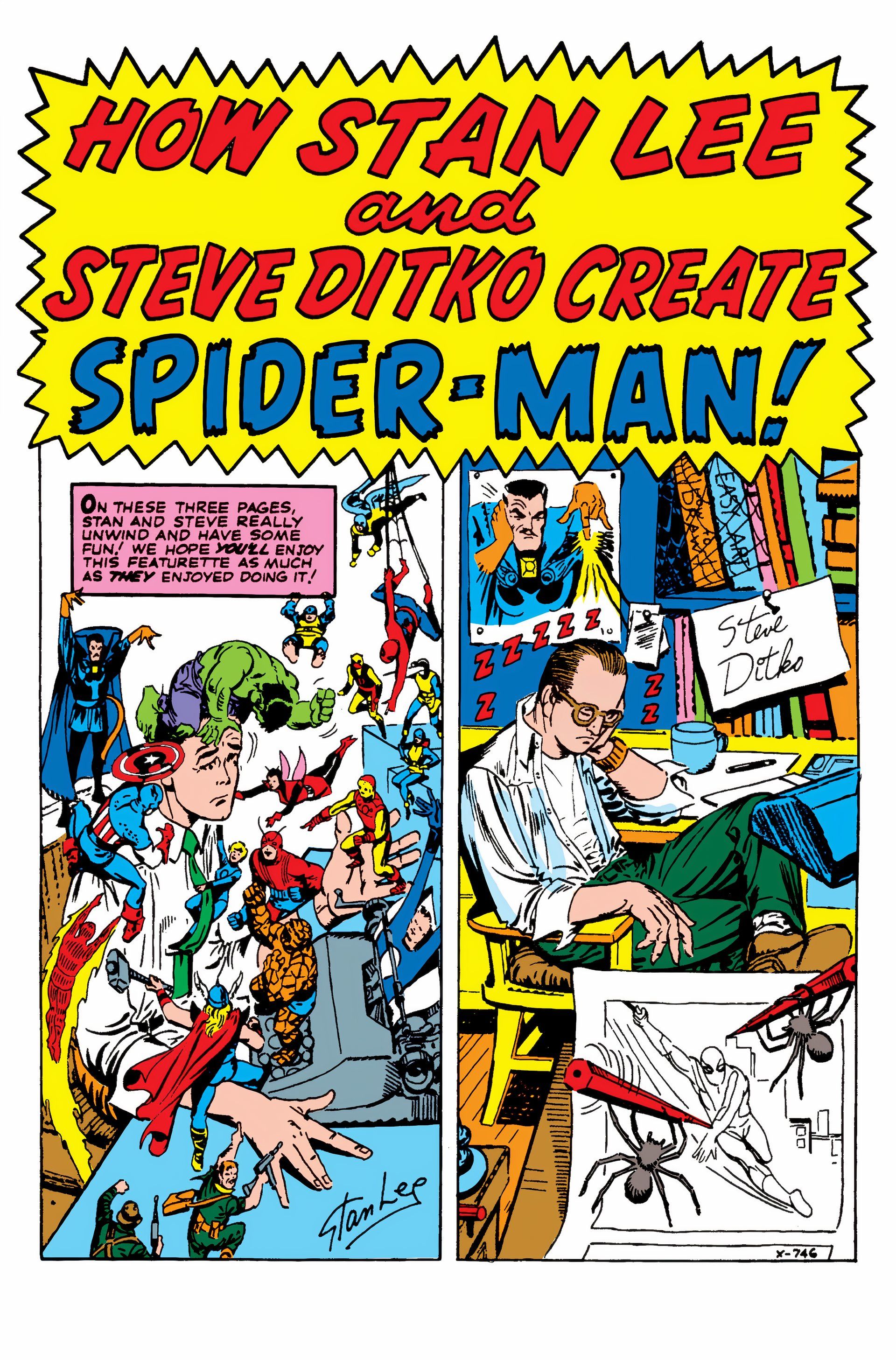 Stan Lee and Steve Ditko are working on writing new comics.