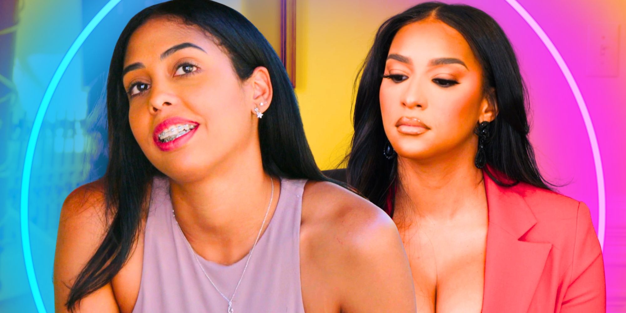 The Family Chantel side by side images of Nicole Jimeno and Chantel Everett looking different directions