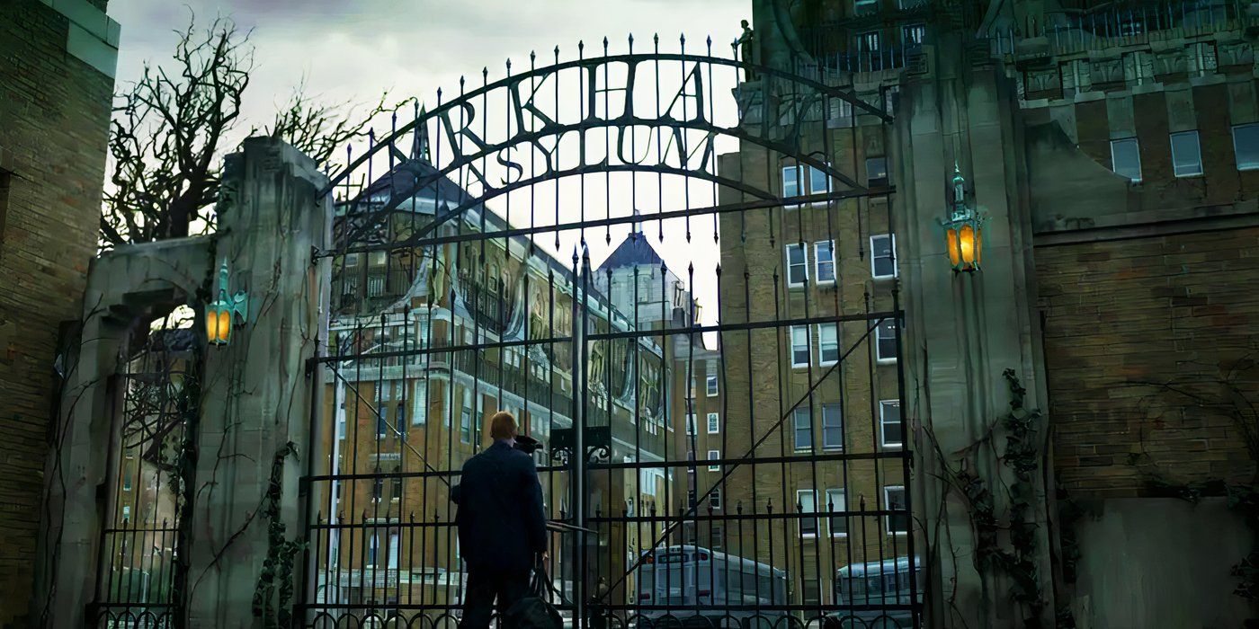 The gates to Arkham Asylum