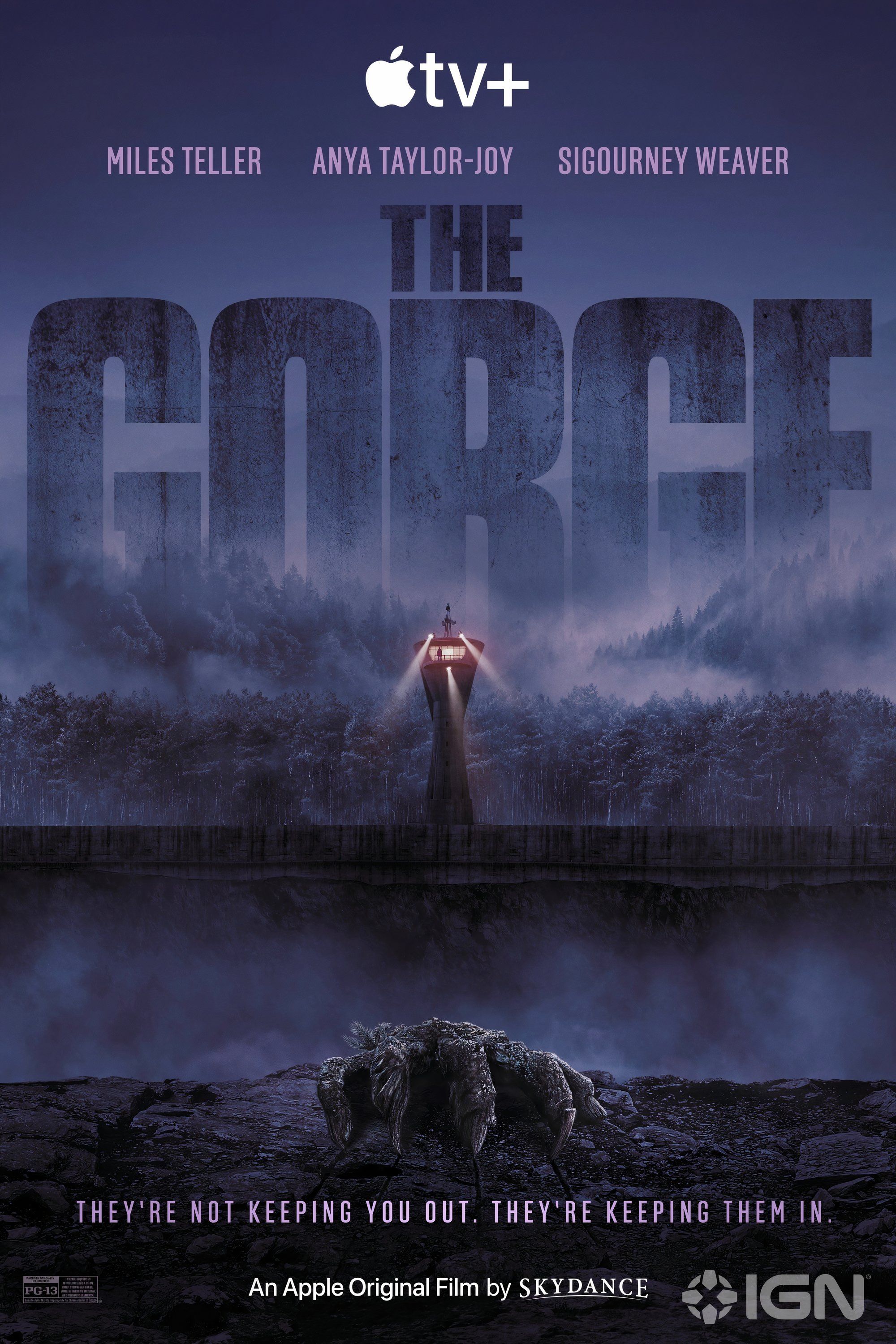 Las imágenes del primer vistazo de The Gorge revelan a Miles Teller y Anya Taylor-Joy como francotiradores protegiendo un mal misterioso